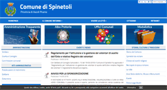 Desktop Screenshot of comune.spinetoli.ap.it
