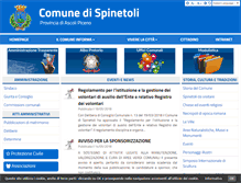 Tablet Screenshot of comune.spinetoli.ap.it